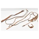 Leather Horse Tack- Reins, Straps, Headstall -More