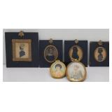 BARNARD Family Antique Silhouettes & Portraits