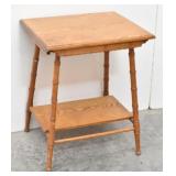 Oak 2 Tiered Side Table