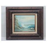 Signed Original Ocean Landscape Painting