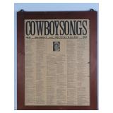 Vintage Lyrics for Cowboy, Hillbilly & Mtn Ballads