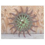 Antique Farm Spiked Tiller DIsc 18"