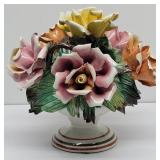 MC Capodimonte Itally 8" Porcelain Flowers