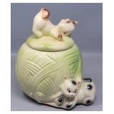 American Bisque Cookie Jar, Cats Playing
