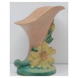 Peony Cornucopia Roseville Vase