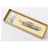 Lunt Sterling Rhodium Finish Pocket Knife 1.5" L