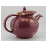 Hall Windshield Teapot Pattern 0693 Maroon w/ ...