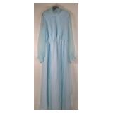 Vintage Powder Blue Chiffon Gown