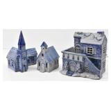 (3) Rowe Pottery Villages: Cambridge Inn, Glen...