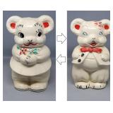 American Bisque Turnabout Bear Cookie Jar 1940