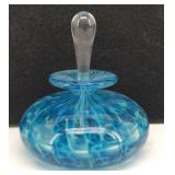 Hand Blown Art Glass Perfume Bottle