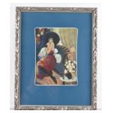 Art Deco Fancy Lady by Inci Arslan Framed Print