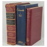 (3) Books: Emily Post, Bartlett