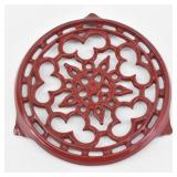 Cousances Le Creuset Red Vintage Cast Iron Trivet