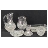 Crystal Collection: Pitcher, Hurricane Candle ,,,