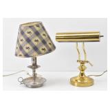 Brass Desk Lamp & Park Designs Handcrafted Lamp