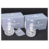 (2) Waterford Crystal LISMORE Perfume Bottles