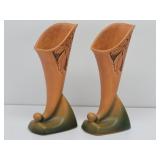 Roseville Silhouette Par Cornucopia Vase 721-8