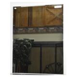 Beveled Mirror Hangs Horizontal or Vertical
