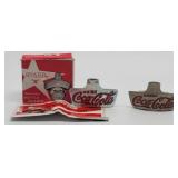 2 Antique Star X Coca-Cola Bottle Openers in Box
