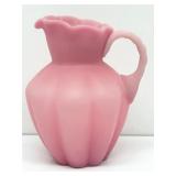 Fenton Pink Satin 5" Cream Pitcher