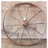 32" Round  Iron Wagon Wheel .
