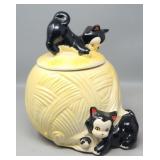 American Bisque Cookie Jar, Figaro, Cats on Ball