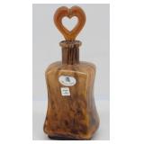 Maestri Vetrai Art Glass Heart Decanter