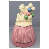 Pottery Guild "Balloon Lady" Cookie Jar 1940