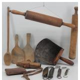 Primitive Lot: Antique Spring Balance Scales...