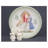 Goebel SHRINE 1983 Christmas Plate, & Angels