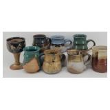 Custom Made Pottery Cup Collection (some signed)