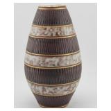 Handarbeit German Pottery Vase, Mid-Century Design