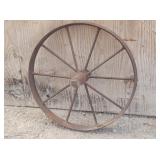 Rustic Steel Spoked Wheel 24"