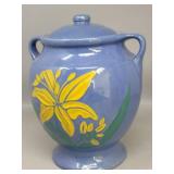 Roseville Blue Pottery Cookie Jar from the "Zephyr