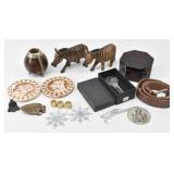 Collectibles & Dresser / Desk  Decor: Wood Zebras