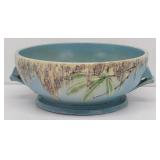Roseville Blue Moss Console Bowl 291-7
