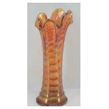 Imperial Marigold Carnival Ripple Wing Vase 7"
