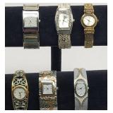 (6) Cuff Bracelet Quartz Watches
