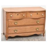 Serpentine Oak Dresser Cabriole Legs Ornate ...