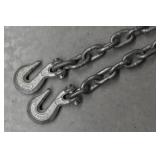 Tow Chain w/ Hooks, 3/8"