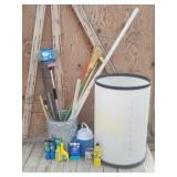 Linseed OIl, Grease, Rake, Broom, Trash Can, ...