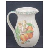 Himark Made in Italy Peach Pattern 8" Pitcher