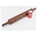 Beautiful Dark Hardwood Rolling Pin 27" Long