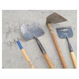 Solid Shank Shovel, Grub Hoe, Scraper, Cultivator