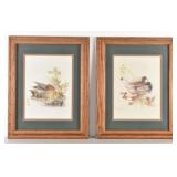 (2) Signed Prints, Pair of Mallard Ducks Print &
