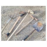 (5) Yard Tools: Hay Fork 3-Pronged, ...