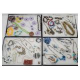 (60+pc) Colorful Jewelry: Necklaces, Bracelets,...