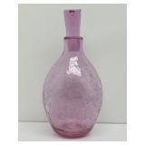 Mid Century Blenko Crackled Glass Decanter