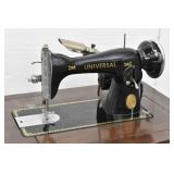 Antique Universal De Luxe Sewing Machine Cabinet